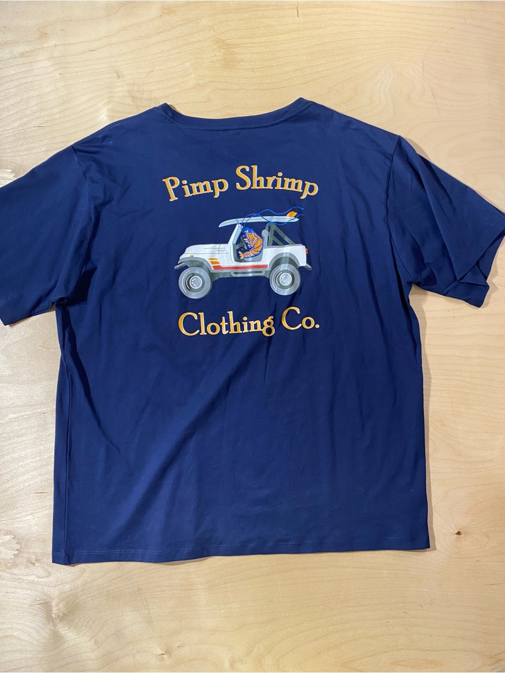 Pimp Shrimp Clothing Co. Navy Pocket Tee XXL (RI) - Picture 6 of 8